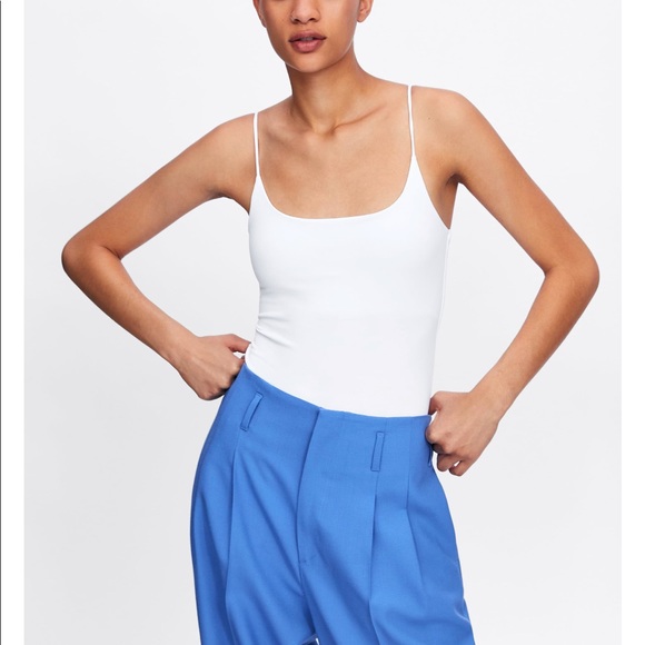 zara neon green bodysuit